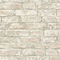 Kd Americana White Washed Denver Brick Peel & Stick Wallpaper Brown KD2809484